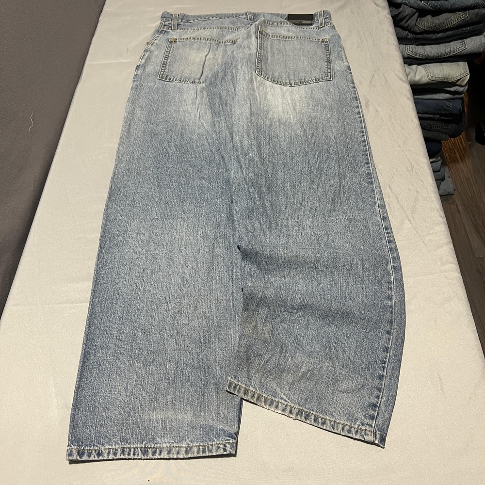 SilverTab Baggy Jeans Mens 34x32 Blue Med Wash Relaxed Wide Leg Denim Casual